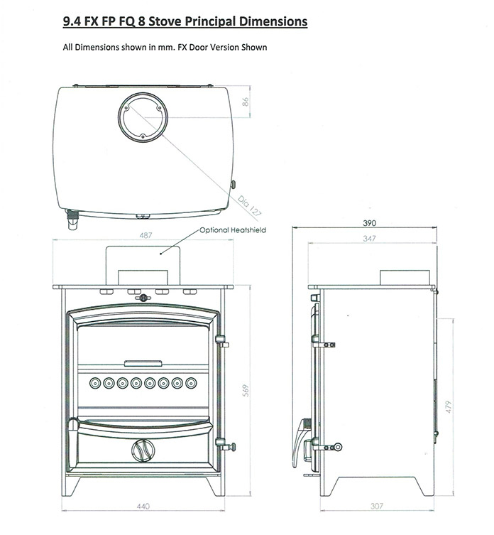 Fireline FQ8-3 Eco Design stove