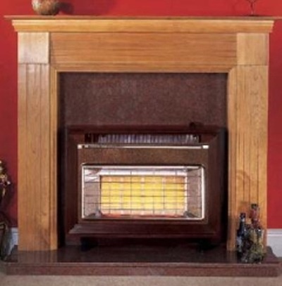 Flavel Misermatic Gas Fire in Mahogany
