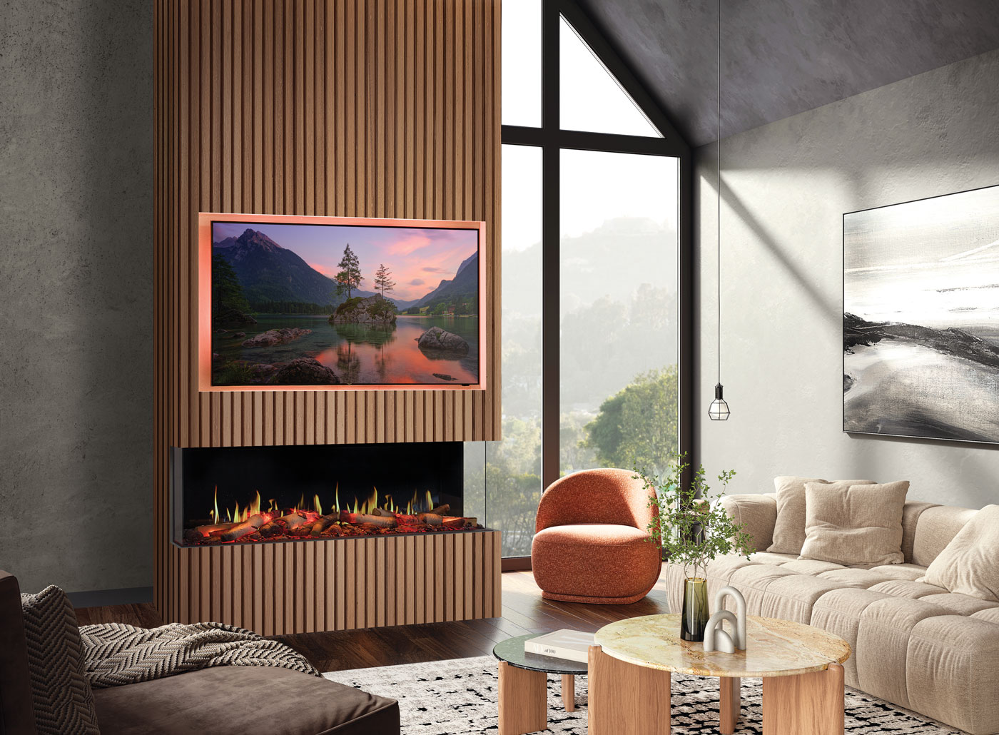 Gazco Onyx Fusion Media wall electric fire