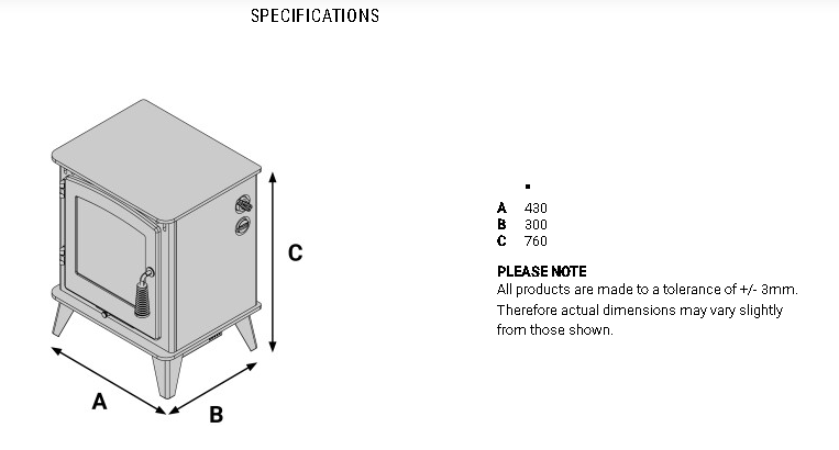 GOTHAM BIO ETHANOL STOVE WITH LOG STORE