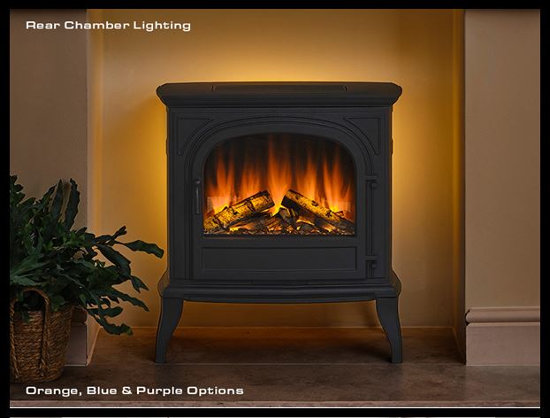 British Fires Hinton Black Edition LED electric stove
