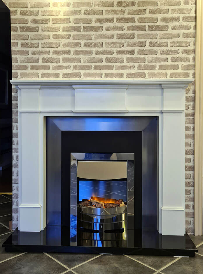 Harrogate fireplace with cast inset