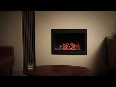 British Fires Ashlett Black Edition LED inset electric fire