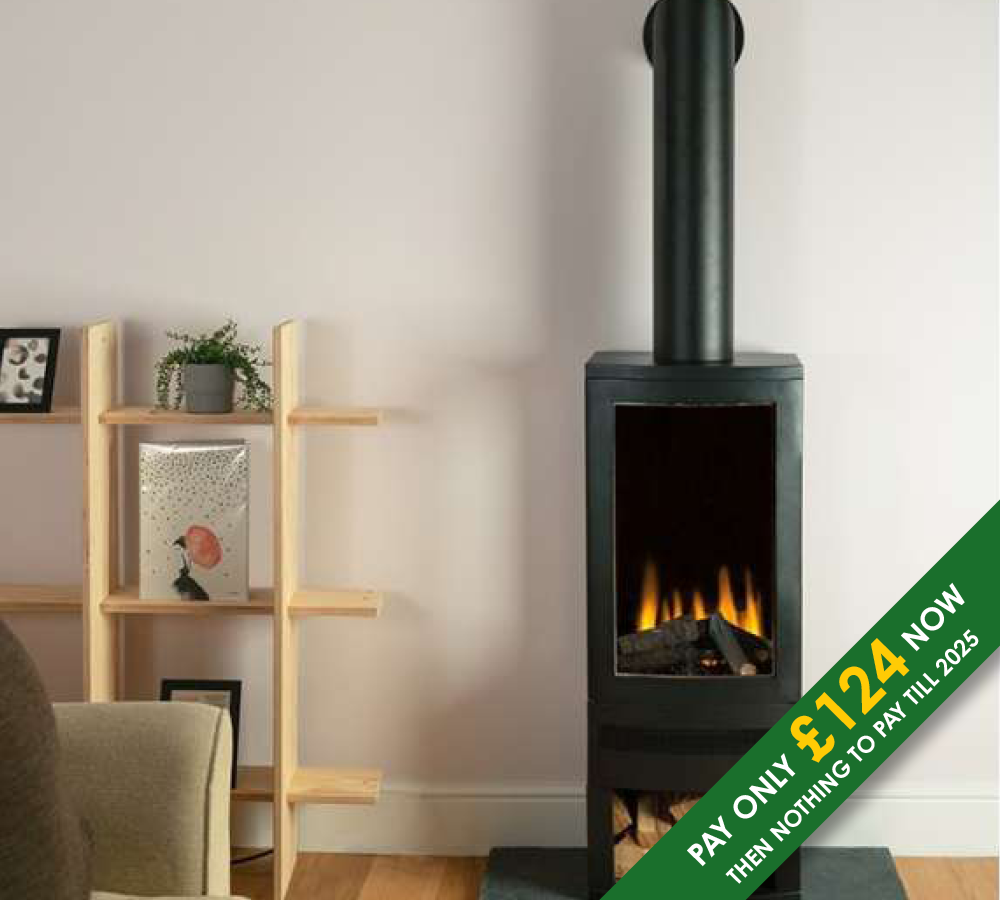 Bramshaw Log Box LED Electric stove