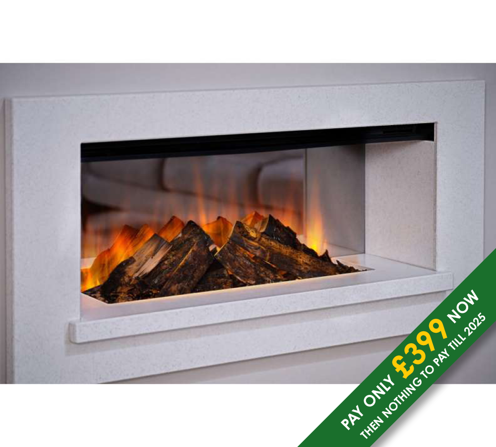 Holbury 1600 LED electric suite with New Forest fire