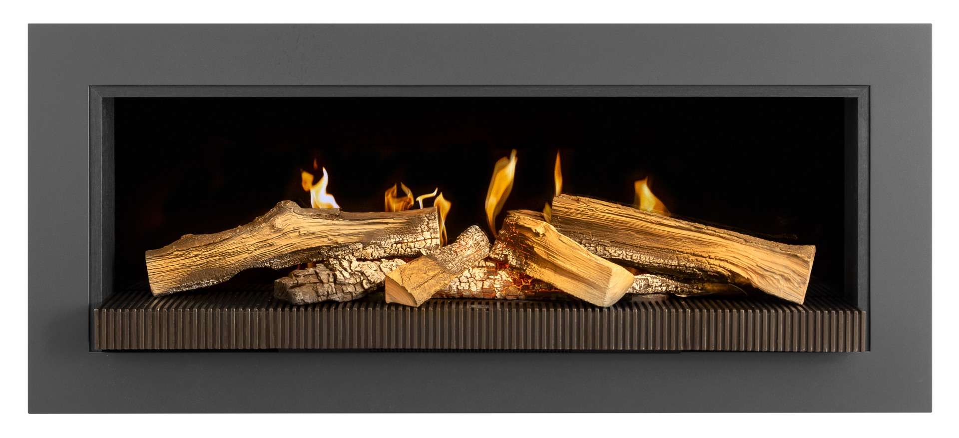 KalFire E-55 LED electric media wall fire