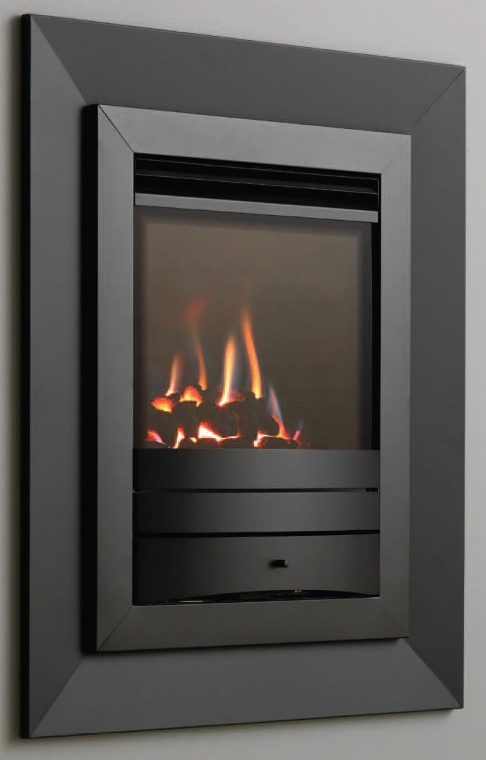Legend Evora balance flue hole in wall gas fire