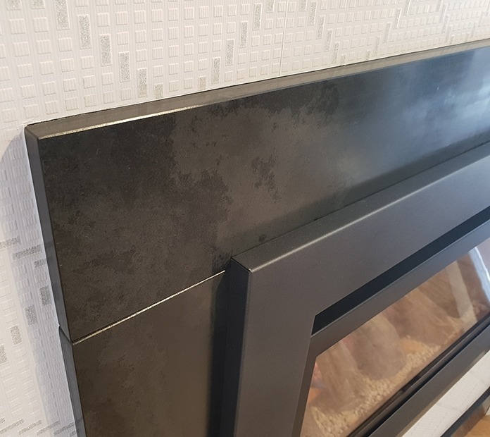 LogFlame hole in the wall