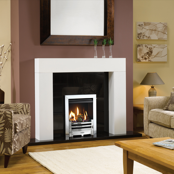 GAZCO LOGIC HE LOG EFFECT GAS FIRE - CONVENTIONAL FLUE
