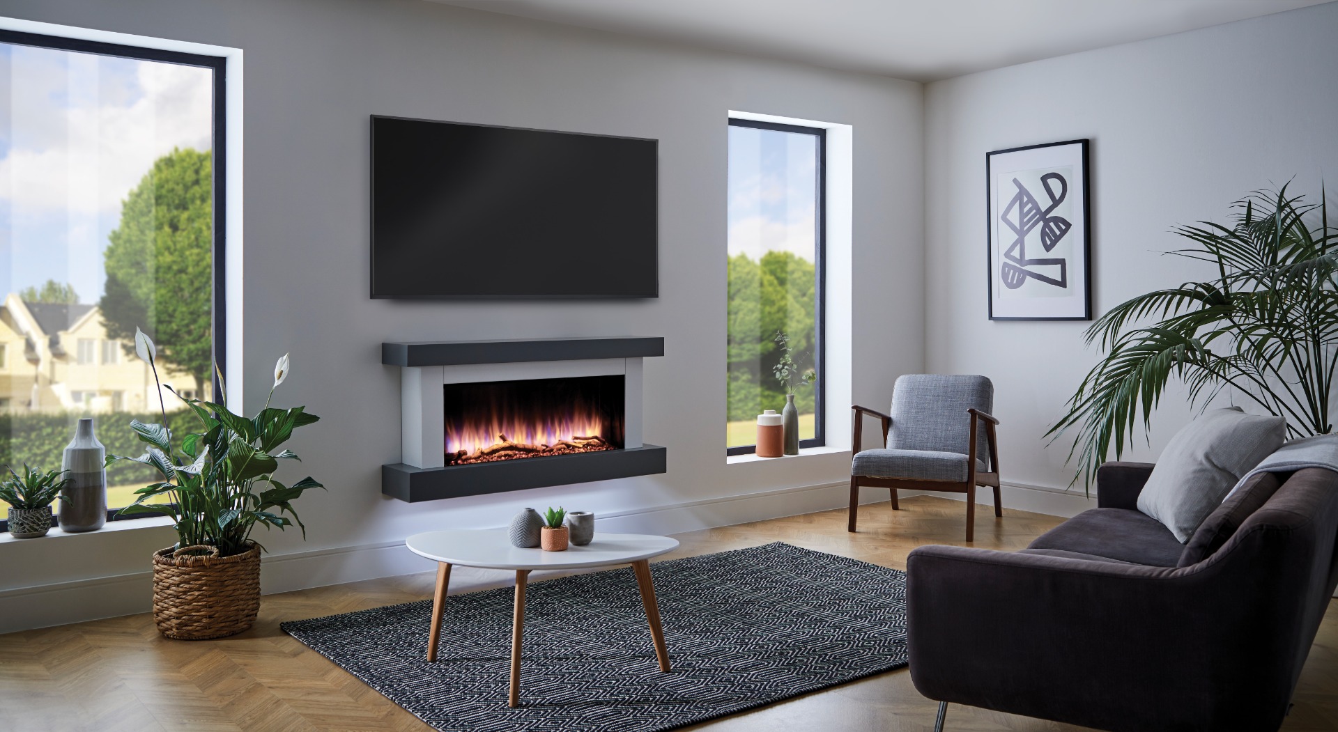KATELL LORETO WALL HUNG ELECTRIC FIRE