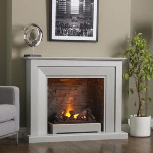 Katell Napoli free standing electric fire suite