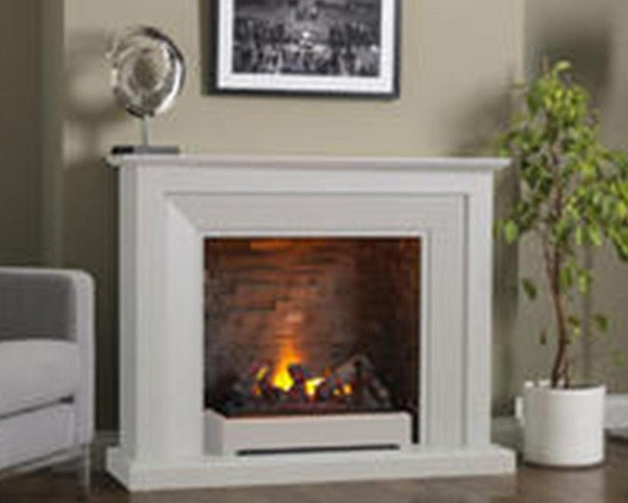 Katell Napoli free standing electric fire suite