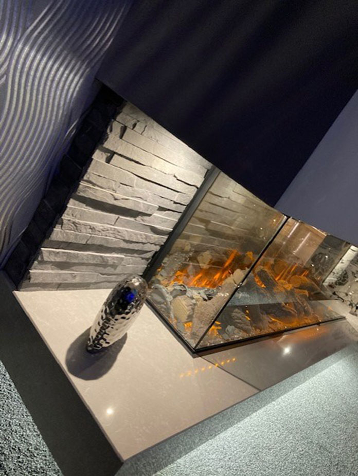 New Forest 1600 Panoramic LED Media Wall Electric fire