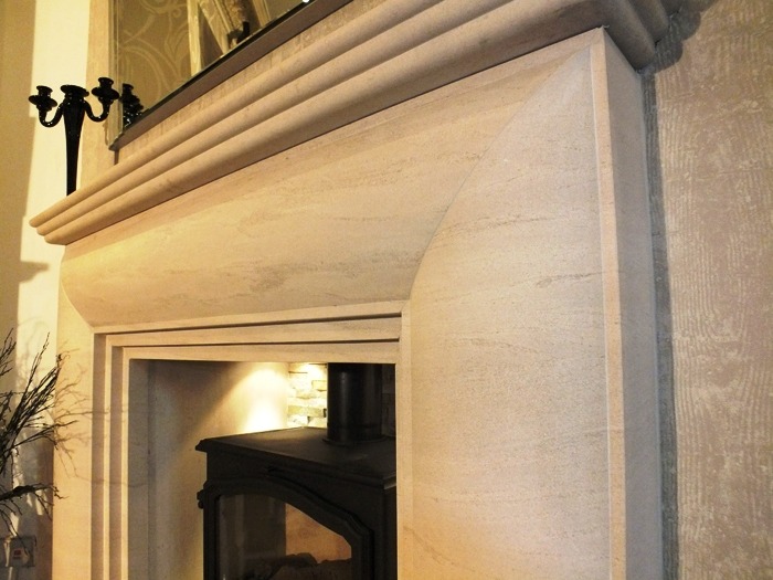 Nolte Limestone fireplace