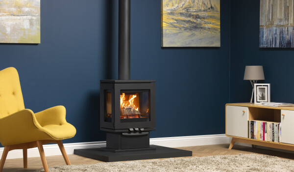 PureVision Linear LPV5 3 sided wood burning stove