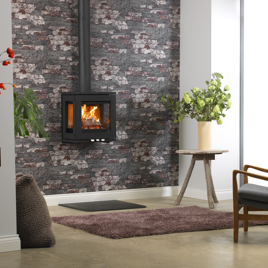 PureVision Linear LPV5 3 sided wood burning stove
