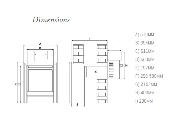 WILDFIRE RAVEL 400 INSET GAS STOVE BALANCED FLUE
