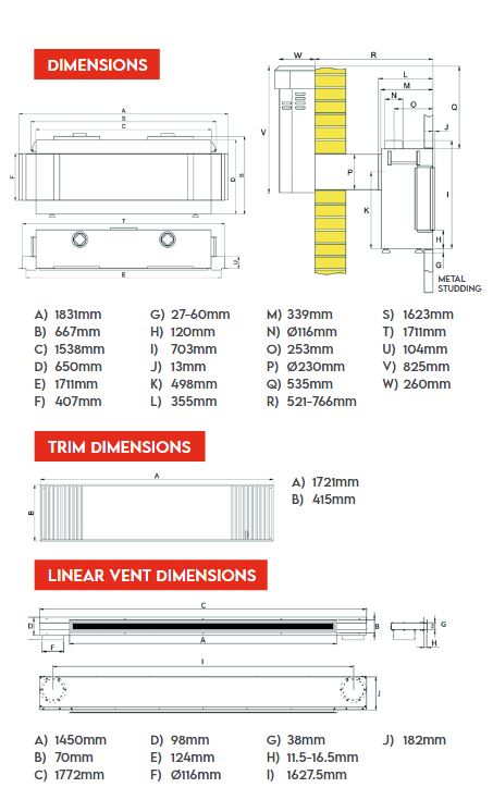 Wildfire Ravel 1720 Media Wall Gas Fire