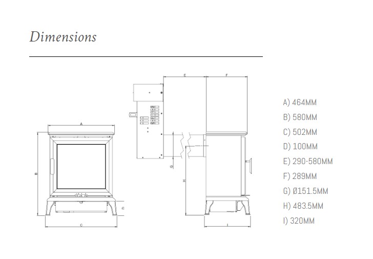 Wildfire Ravel 400C Balanced flue gas stove