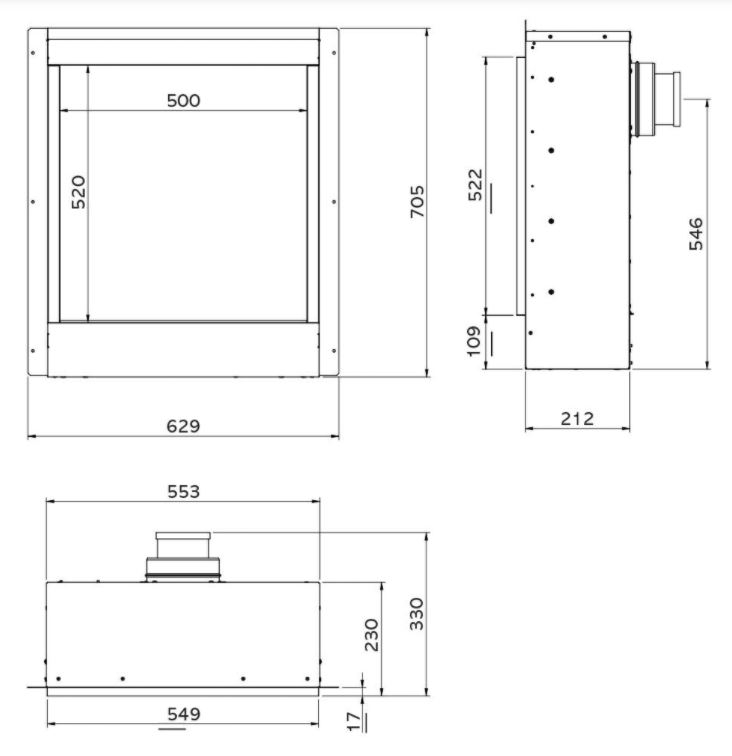 Gazco Riva2 500HL Slimline Edge