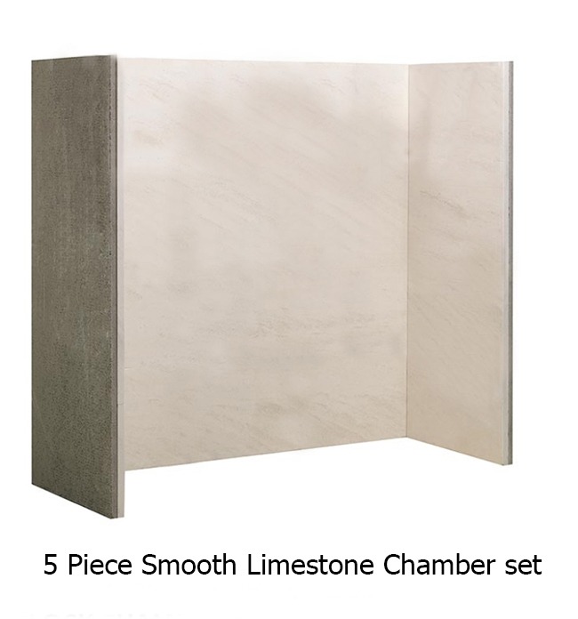 Natural Limestone Smooth chamber (5 piece )