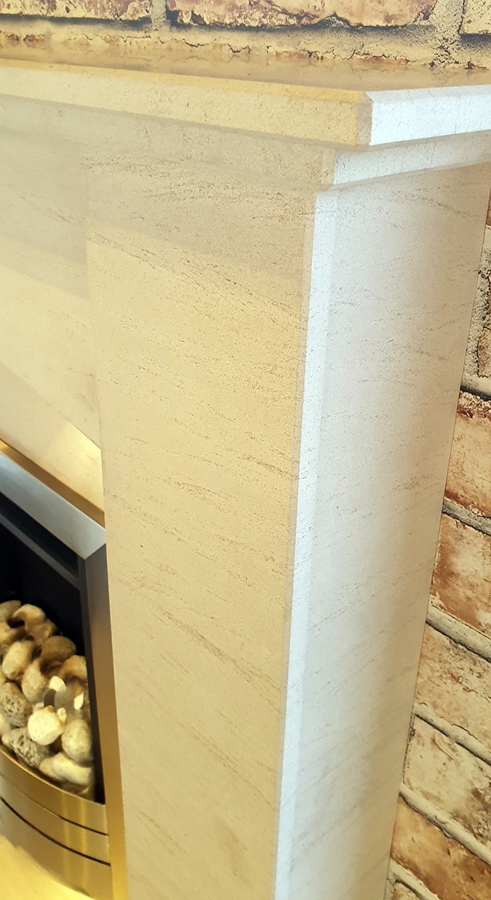 Sorrento Limestone Fireplace