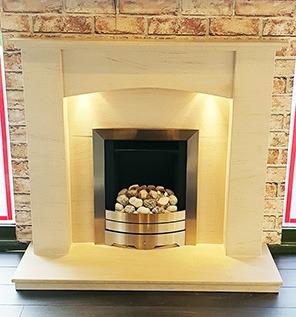 Sorrento Limestone Fireplace