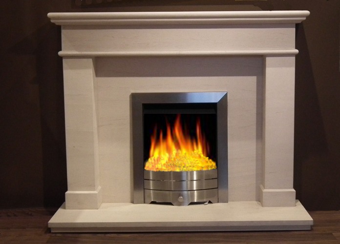 Windsor limestone  fireplace
