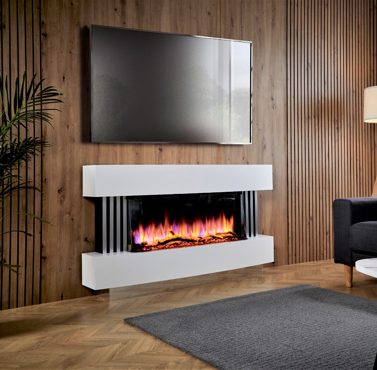 KATELL VISTO 1400 LED FLOOR STANDING ELECTRIC SUITE