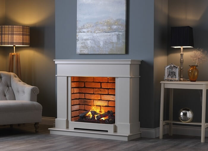 Katell Vittoria free standing electric fire suite