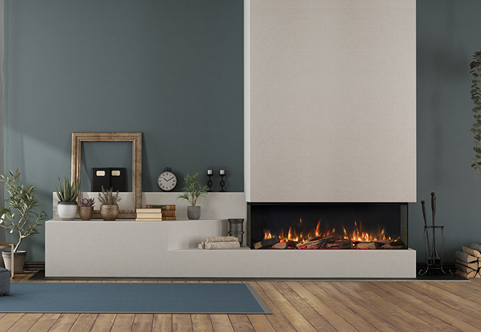 VISION E-LINE SOLUS VS130 LED MEDIA WALL ELECTRIC FIRE