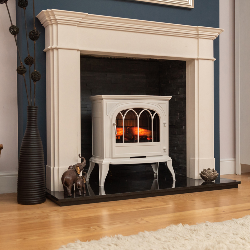 Ekofires Eko 1250 LED electric stove - white