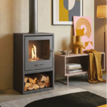OKO S3 Bio Ethanol Stove With Log Store