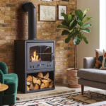 OKO S4 Bio Ethanol Stove With Log Store