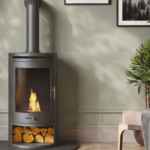 OKO S5 Bio Ethanol Stove With Integrated Log Store