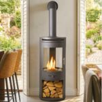 OKO S7 Bio Ethanol Stove With Log Store
